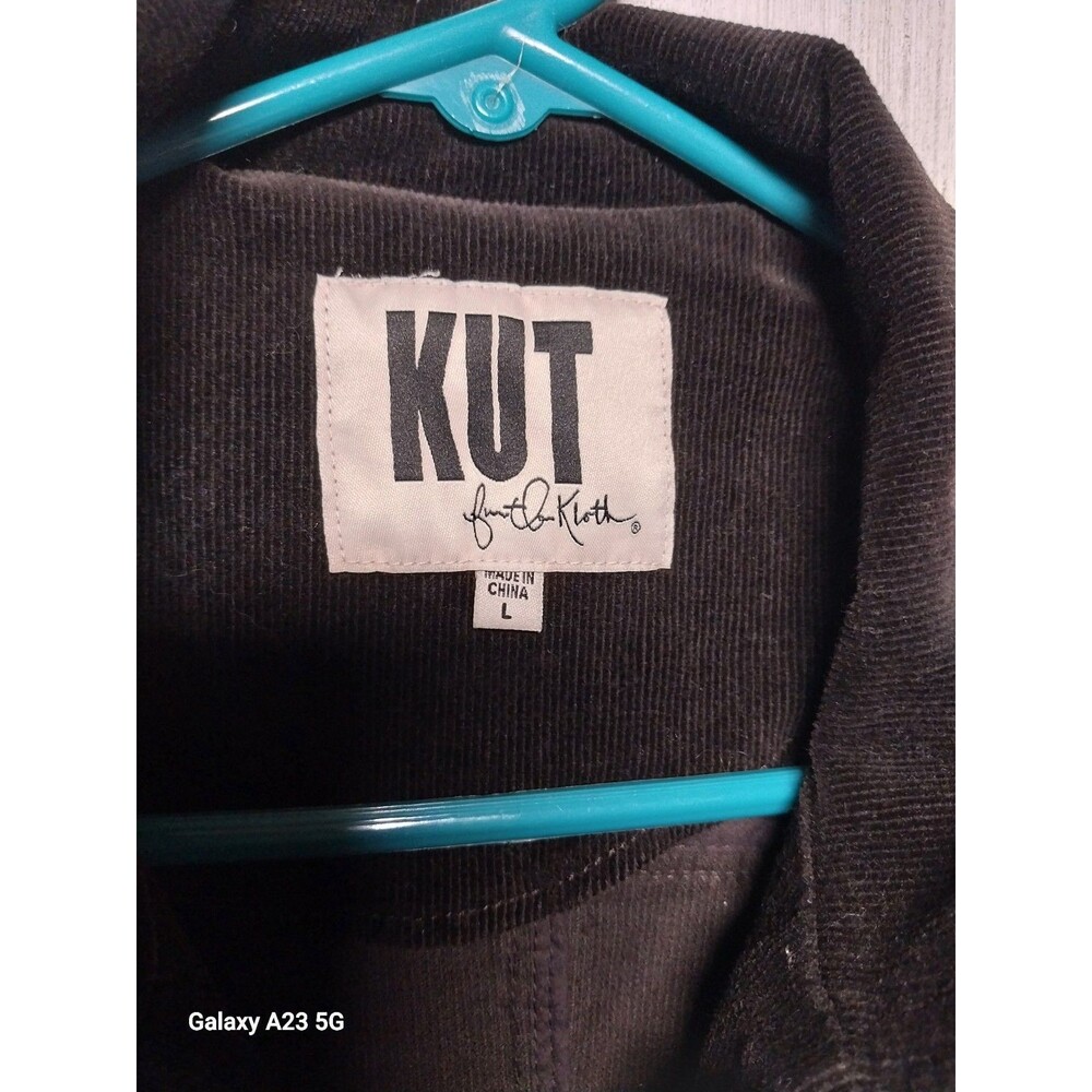 Kut from the Kloth Black Corduroy Utility Jacket - Picture 4 of 7